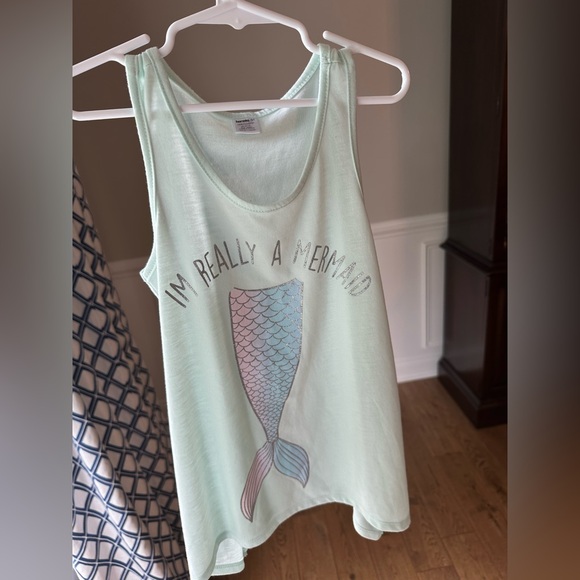 Kensie Girl I’m Really a Mermaid Tank Top size Medium 10/12 - Picture 6 of 6